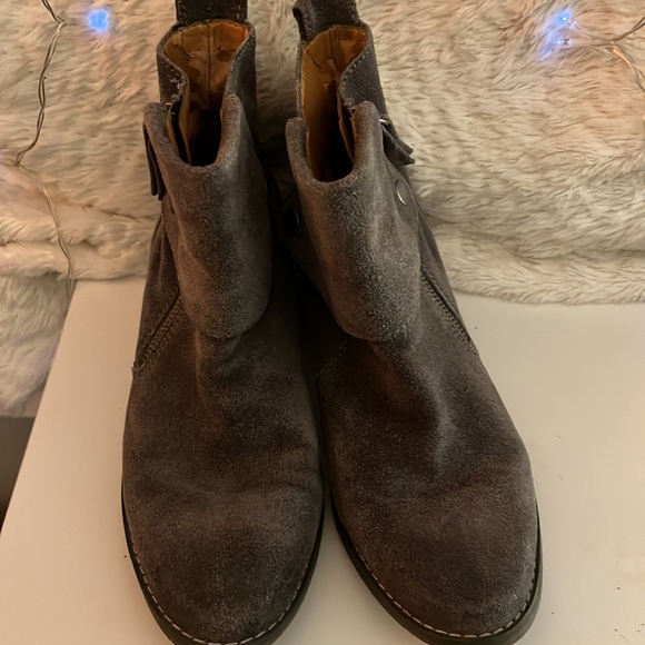 Nine West vintage America collection, gray leather ankle boots. Size 8 - Picture 4 of 7